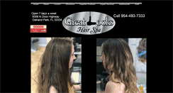 Desktop Screenshot of greatlookshairspa.com