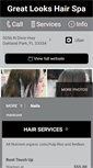 Mobile Screenshot of greatlookshairspa.com
